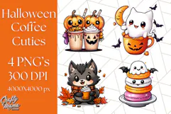 Monster Café Halloween PNG Clipart, Coffee Holiday Clip Art Product Image 1