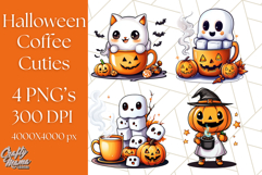 Monster Café Halloween PNG Clipart, Coffee Holiday Clip Art Product Image 1