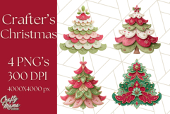 Christmas Clipart, Crafter’s Christmas Paper and Fabric Art Product Image 1