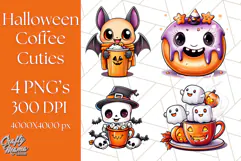 Monster Café Halloween PNG Clipart, Coffee Holiday Clip Art Product Image 1