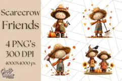 Scarecrow Festival Friends PNG Clipart Product Image 1