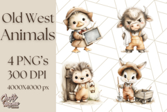 Wild West Animals PNG Clipart, Cowboy &amp; Saloon Scenes Product Image 1