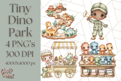 Cute Cartoon Dinosaur Clipart PNG, Prehistoric Animals PNG Product Image 1