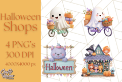 Halloween Candy Shop Clipart PNG, Trick or Treat Clip Art Product Image 1