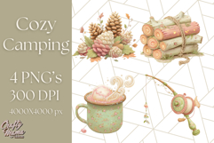 Camping Icons Clipart PNG, Adventure Outdoors Clip Art Product Image 1