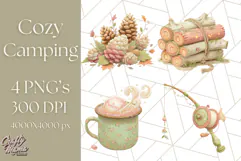 Camping Icons Clipart PNG, Adventure Outdoors Clip Art Product Image 1