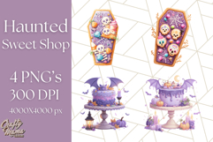 Haunted Sweet Shoppe PNG Clipart, Pastel Halloween Bakery Product Image 1
