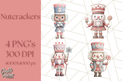 Nutcracker Clipart, Festive Holiday Toy Soldier PNG Art Product Image 1