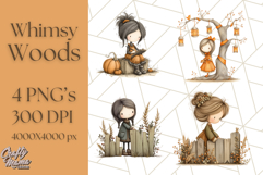 Whimsy Woods Harvest Festival Clipart PNG Files Product Image 1