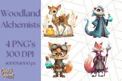 Forest Alchemist Animals Clipart PNG, Fall Animal Png Product Image 1