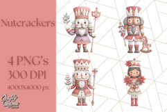 Nutcracker Clipart, Festive Holiday Toy Soldier PNG Art Product Image 1