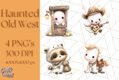 Old West Ghost Halloween PNG Clipart Product Image 1