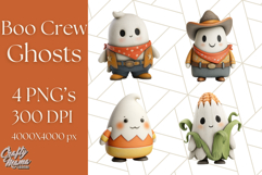 Cute Halloween Ghost Clipart Costume PNG, Halloween Png Product Image 1