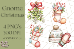 Scandinavian Christmas Gnomes Clipart PNG, Cute Gnome Png Product Image 1