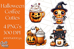 Monster Café Halloween PNG Clipart, Coffee Holiday Clip Art Product Image 1