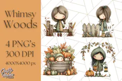 Whimsy Woods Harvest Festival Clipart PNG Files Product Image 1