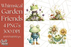 Whimsical Garden Friends Clipart PNG, Animal PNG Product Image 1