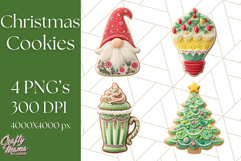 Christmas Cookies Clipart PNG Festive Treats Product Image 1