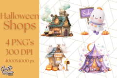 Halloween Candy Shop Clipart PNG, Trick or Treat Clip Art Product Image 1