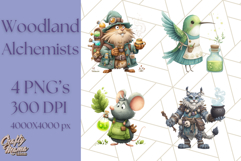 Forest Alchemist Animals Clipart PNG, Fall Animal Png Product Image 1