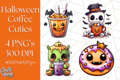 Monster Café Halloween PNG Clipart, Coffee Holiday Clip Art Product Image 1