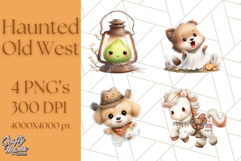 Old West Ghost Halloween PNG Clipart Product Image 1