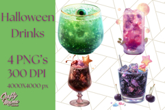 Halloween Drink Clipart PNG, Spooky Cute Beverage Art Product Image 1