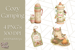 Camping Icons Clipart PNG, Adventure Outdoors Clip Art Product Image 1