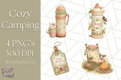 Camping Icons Clipart PNG, Adventure Outdoors Clip Art Product Image 1