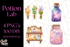 Hocus Pocus Potion Lab Clipart PNG Halloween Clip Art Product Image 1