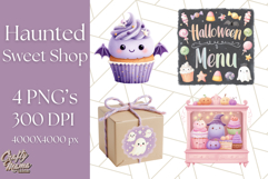 Haunted Sweet Shoppe PNG Clipart, Pastel Halloween Bakery Product Image 1