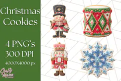 Christmas Cookies Clipart PNG Festive Treats Product Image 1