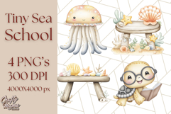 Sea Animal Clipart for Kids PNG, Ocean Animals Clip Art Png Product Image 1