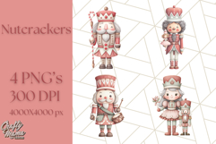 Nutcracker Clipart, Festive Holiday Toy Soldier PNG Art Product Image 1
