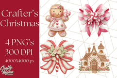 Christmas Clipart, Crafter’s Christmas Paper and Fabric Art Product Image 1