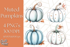 Fall Pumpkin Clipart PNG, Autumn Pumpkins, Jewel Tones Png Product Image 1