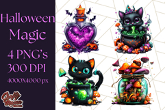 Magical Halloween PNG Clipart, Cute Spooky Elements Clip Art Product Image 1