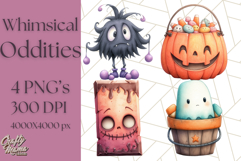 Whimsical Halloween Candy PNG Clipart Product Image 1