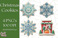 Christmas Cookies Clipart PNG Festive Treats Product Image 1
