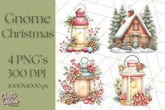 Scandinavian Christmas Gnomes Clipart PNG, Cute Gnome Png Product Image 1