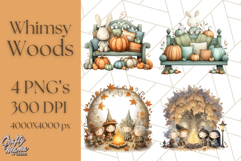 Whimsy Woods Harvest Festival Clipart PNG Files Product Image 1