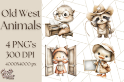 Wild West Animals PNG Clipart, Cowboy &amp; Saloon Scenes Product Image 1