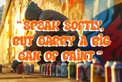 Hard Zone | 3D Layered Graffiti Webfont for Urban Impact Product Image 6