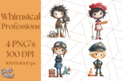 Cute Career Clipart Watercolor Professions Clip Art for Kids Product Image 1