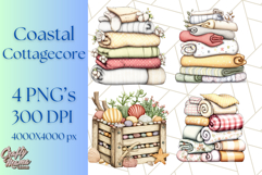 Coastal Cottagecore Summer Clipart PNG, Beachy Calm Vibes Product Image 1