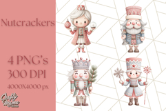 Nutcracker Clipart, Festive Holiday Toy Soldier PNG Art Product Image 1