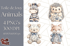 Blue Floral Stuffed Animal Clipart PNG, Cute Stuffed Animals Product Image 1