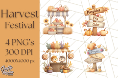 Woodland Autumn Animals PNG Clipart for Fall &amp; Harvest Product Image 1