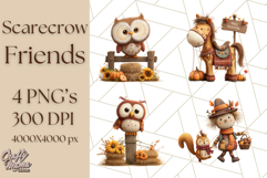 Scarecrow Festival Friends PNG Clipart Product Image 1