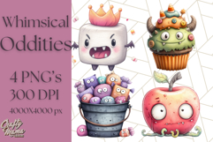 Whimsical Halloween Candy PNG Clipart Product Image 1